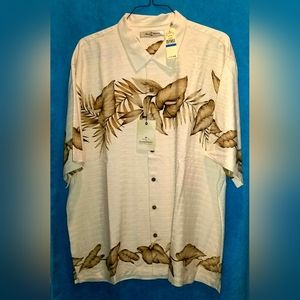 Tommy Bahama Short Sleeve Silk Hawaiian Camp Shirt